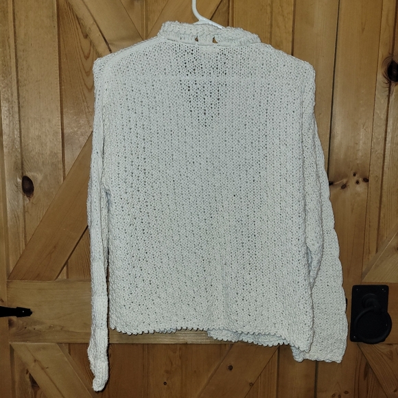 Handknits by eastwinds button down cardigan size womens m/L cream color - Picture 4 of 8